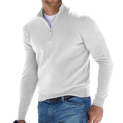 Erik™ – Luksusa vilnas džemperis ar rāvējslēdzēju komfortam un stilam
