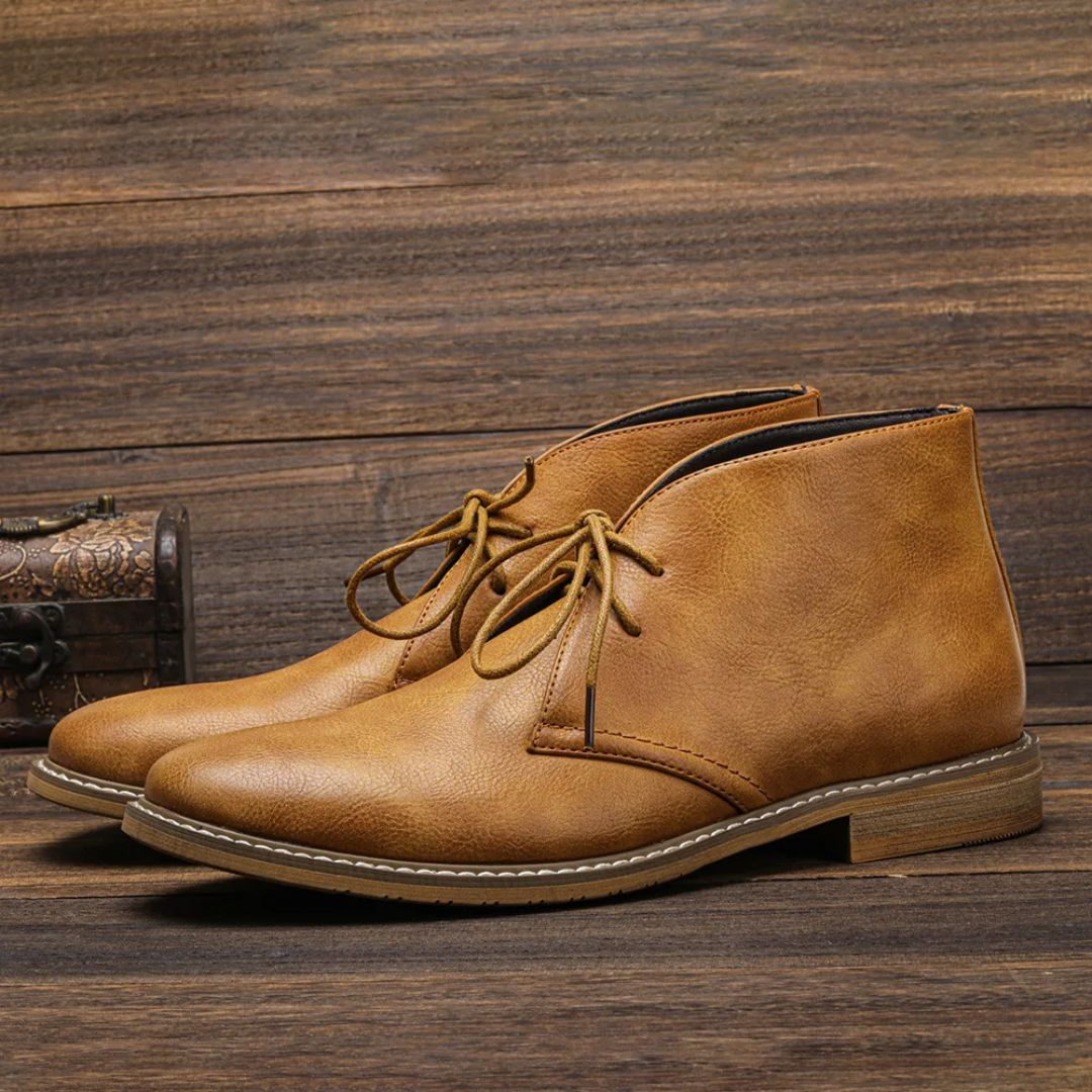 Herold™ | Eleganti ādas chukka zābaki ikdienas komfortam