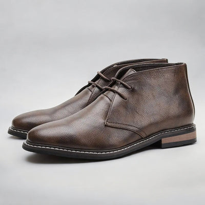 Herold™ | Eleganti ādas chukka zābaki ikdienas komfortam