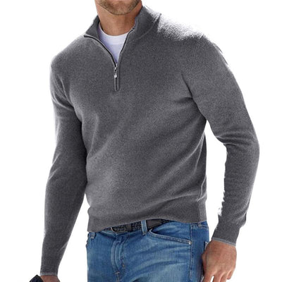 Erik™ – Luksusa vilnas džemperis ar rāvējslēdzēju komfortam un stilam
