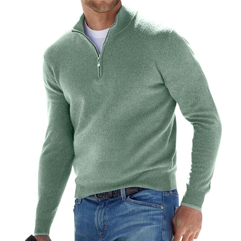 Erik™ – Luksusa vilnas džemperis ar rāvējslēdzēju komfortam un stilam