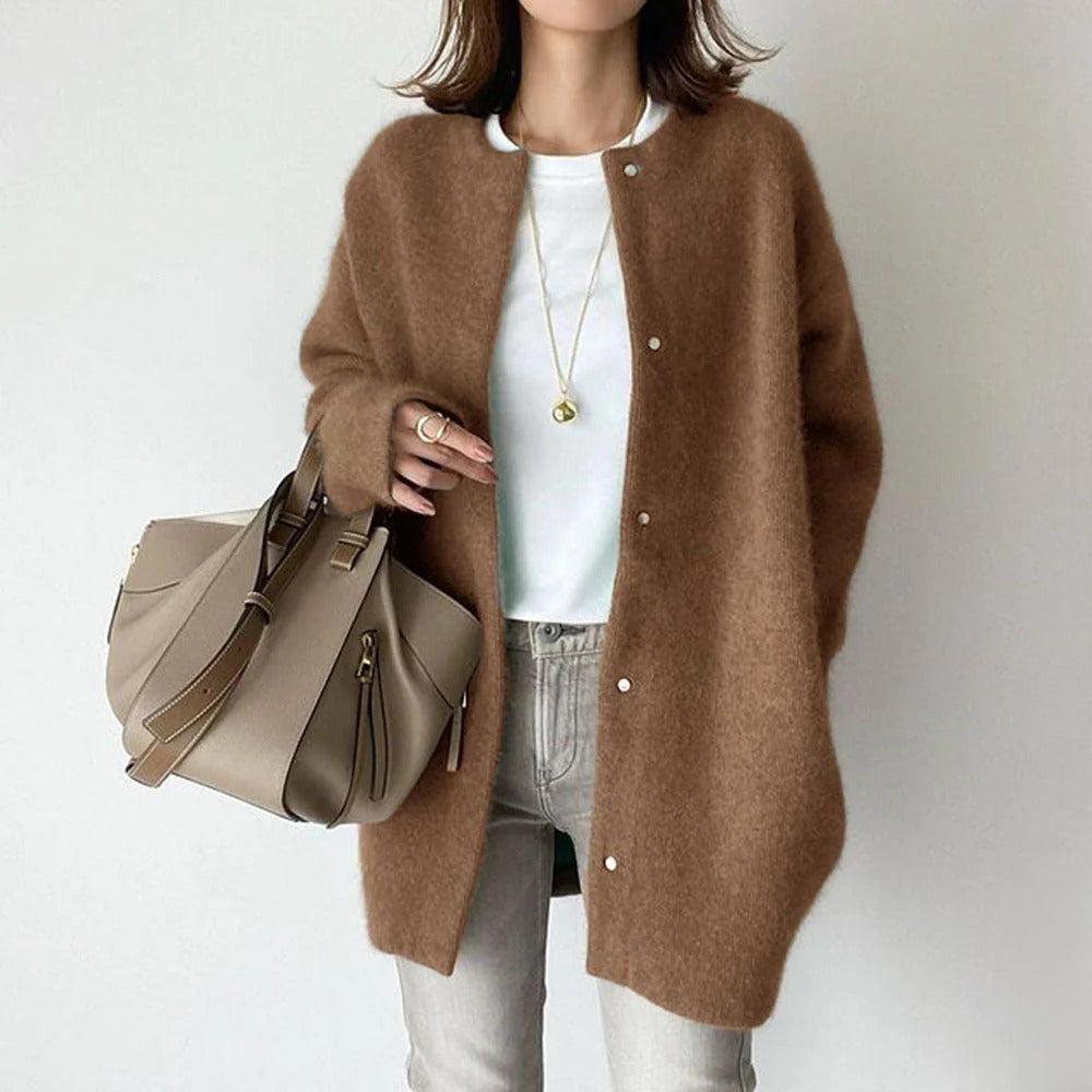 Amelia™ | Eleganta villane un mohair mētelis