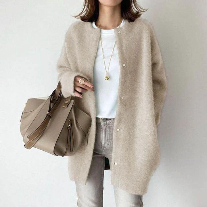 Amelia™ | Eleganta villane un mohair mētelis